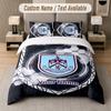Burnley Football Design Bedding Set Custom Text 1 Duvet Cover & 2 Pillow Cases