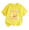 Kids Boys Girls 100% Cotton Crew Neck Short Sleeve T-Shirt,