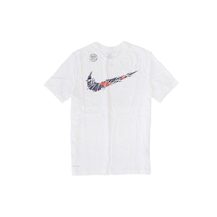 

Nike Мужская баскетбольная футболка с круглым вырезом Dri-Fit Big Swoosh, белая BQ3658-100