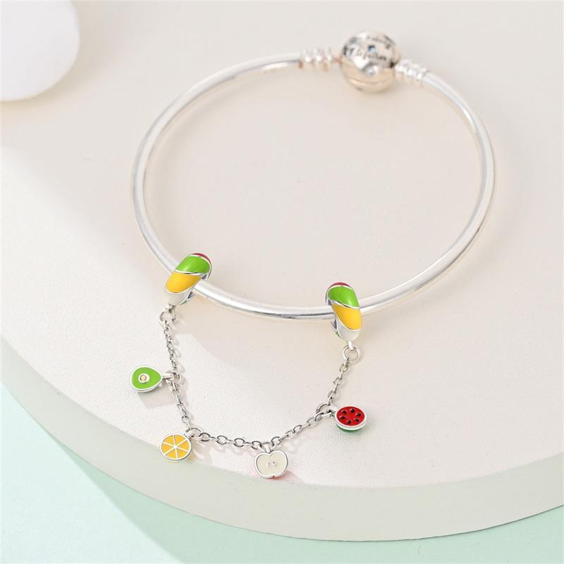 100% Copper Original Stars Moon Flower Safety Chains Spacer Beads Charms Fit 3Mm Bracelet Diy Jewelry Guardian Gift