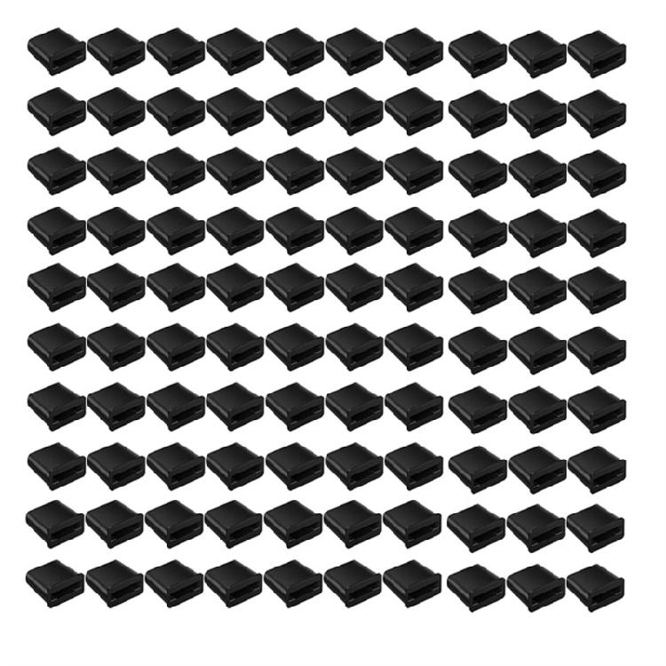 

25/50/100Pcs Weatherproof Drip Tape End Adapter Folding Drip Tape Row End Replacement for Water Distribution Planting