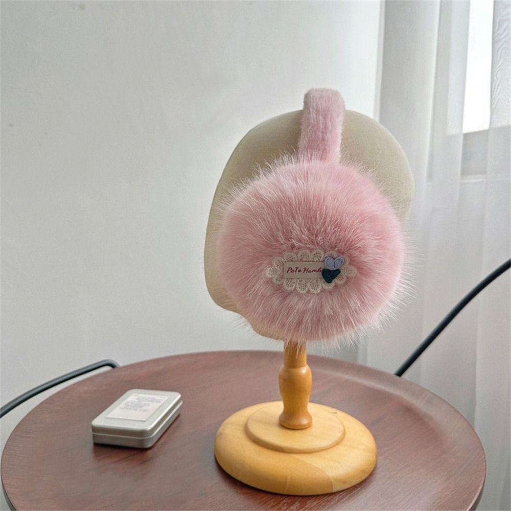 Foldable Winter Earmuffs Soft Plush Ear Covers New Ear Warmers  for Women