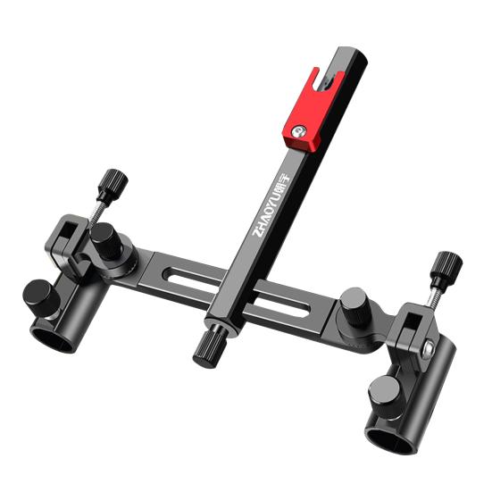 

Двойной держатель для удочки, регулируемый на 360 градусов, из алюминиево-магниевого сплава, прочный красный черный