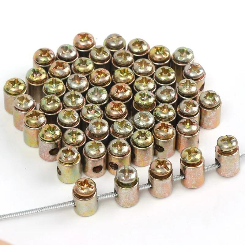 Emergency Throttle Cable Repair Kit Solderless Nipple Screw Clamp Bolt Wire Stop For Motorcycle Scooter Dirt Bike ATV Set Part