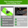 3Pcs Easy To Use Foam Pipe Cutting Tool Durable Commercial Places Insulation Cutting Fixture Three-Tube Flame Retardant Tube