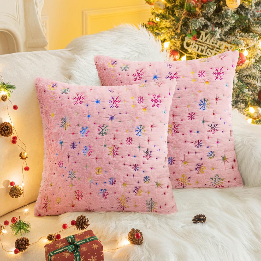 Bedding Gold Snowflake Pillow Case B&B Bay Window Cushion Living Room Sofa Pillow Cute Bedroom Office Pillow