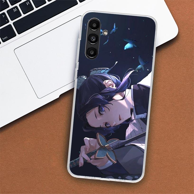 Demon Slayer Kochou Butterfly Husă pentru telefon pentru Samsung Galaxy A55 A54 A53 A52 A15 A14 A13 A12 A35 A34 A33 A32 A25 A24 A23 A22 A04S
