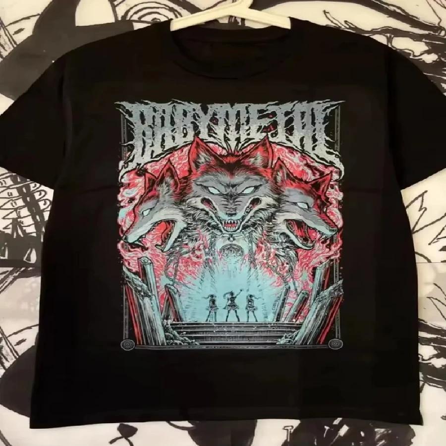 Unisex T-shirt 2025 New Baby Metal Japanese Band T-shirt Male and Female Hip Hop Rock Band Casual Short Sleeve Y2k T-shirt Top Aesthetic