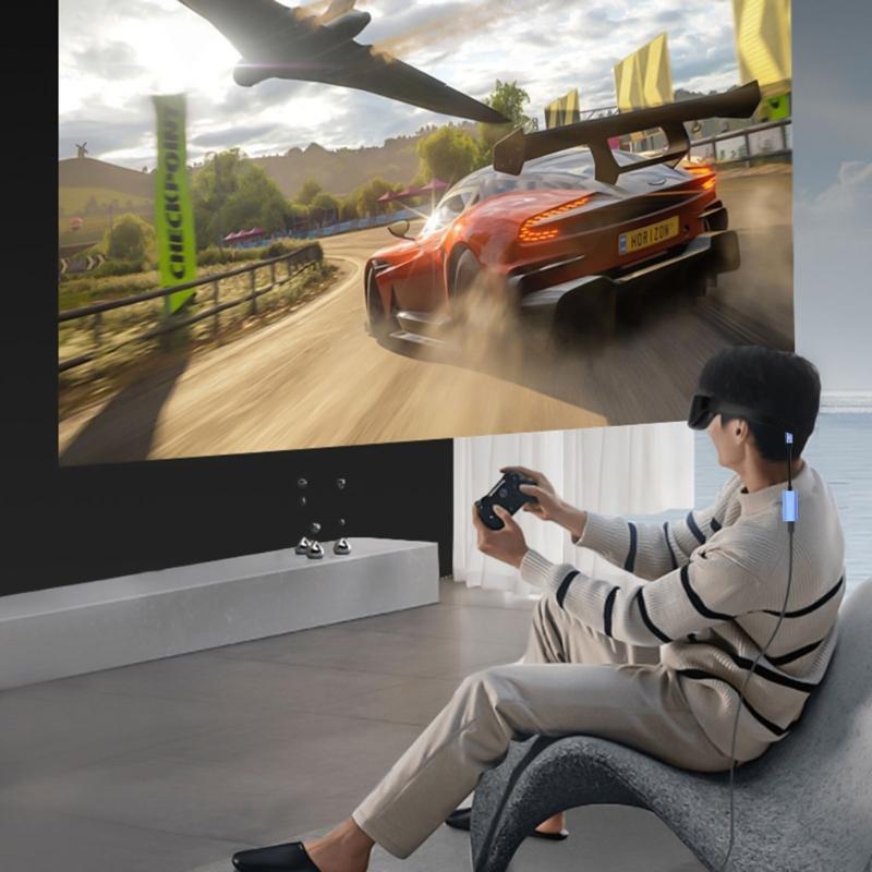 4K60Hz USB Type C Converter Cable Power Supply Adapter Cord for AR Glasses USB C Devices Wide Compatibility