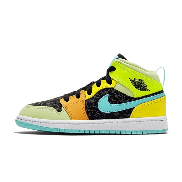 (PS) Air Jordan 1 Mid SE  Clover  Kids  BQ6932-037 EU 31