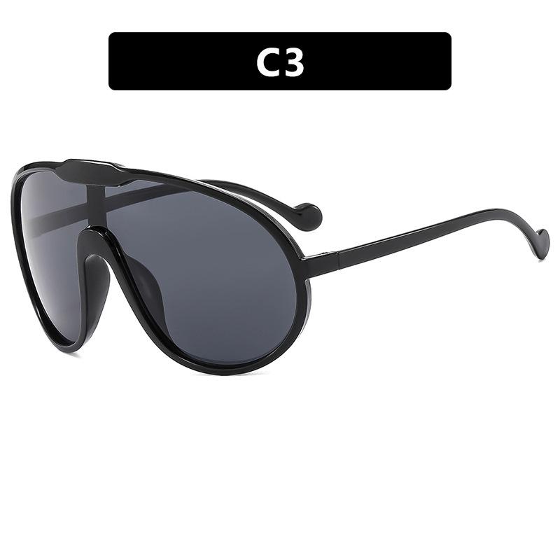 1PC plastic black frame fashion trend outdoor essential glasses for women's street shopping essential