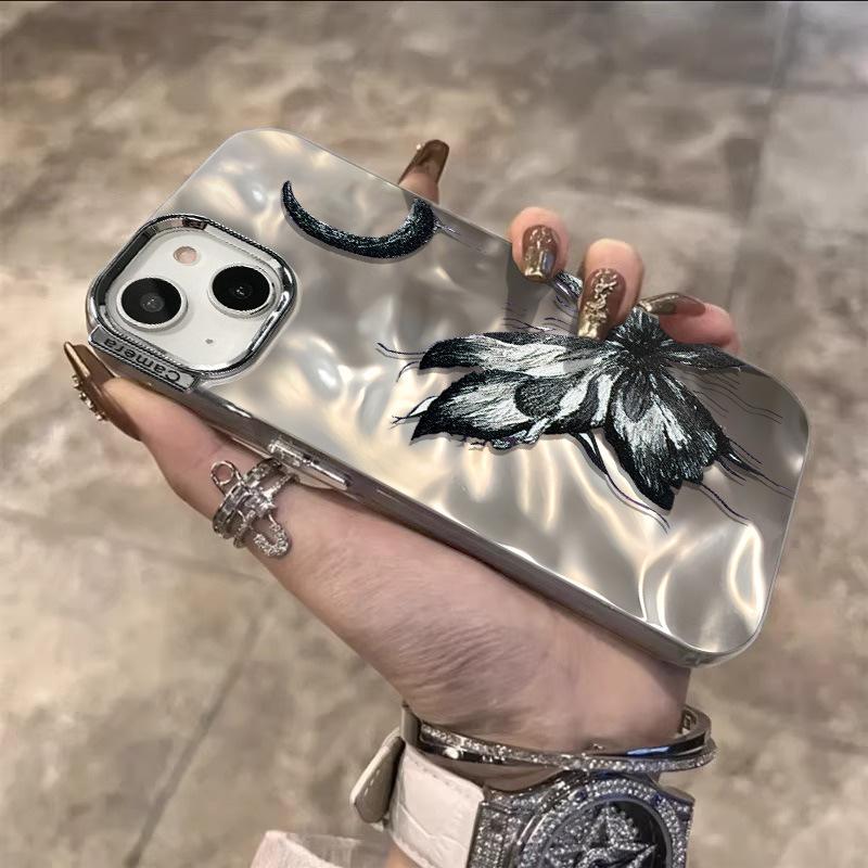 Moon Butterfly Water Ripples Suitable for Apple 15PROMAX Mobile Phone Case Iphone16 Apple 14 Simple 13