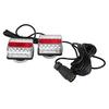 Trailer Brake Lights - Qiilu LED Tail Lights, 1 Pair of Magnetic LED Trailer Towing Lights, Board Lights, Rear Tail Lights with 10m Cable