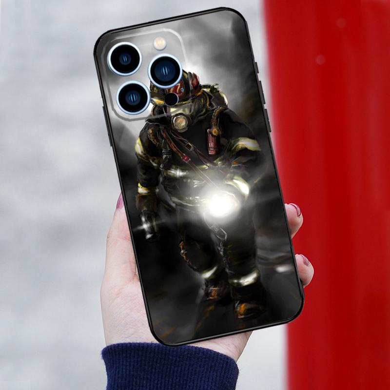 Firefighter Heroes Phone Case For iPhone 15 16 Pro Max 12 13 Mini 11 14 Pro Max XR 16 15 Plus 16e Back Cover
