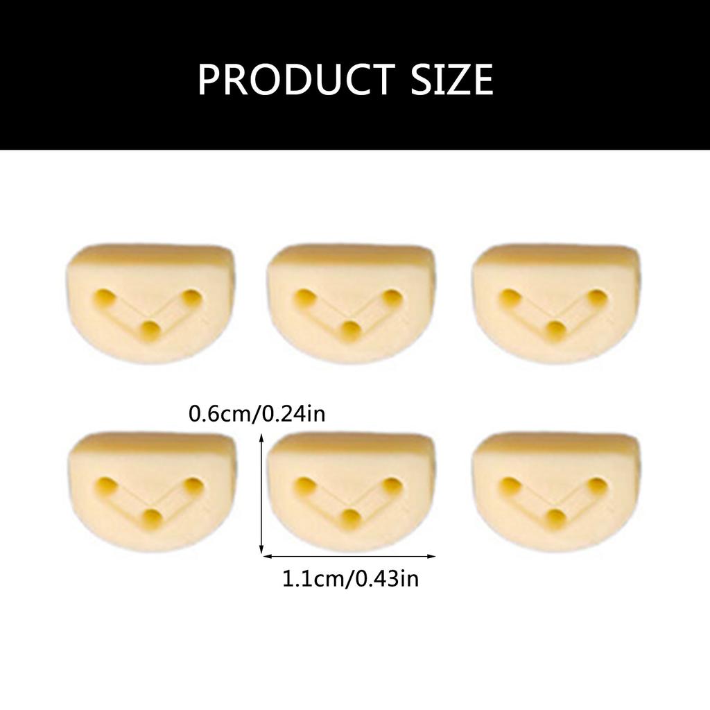 6Pcs Classical Guitar String Retainer Guitar String Ties Bridge Beads Guitar Rollers String Trees for Folk Guitar