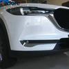 For Mazda CX-5 KF 2017- CX-8 2017- Chrome Front Fog Light Lamp Eyebrow Cover Trim Foglight Eyelid Strip Car Accessories