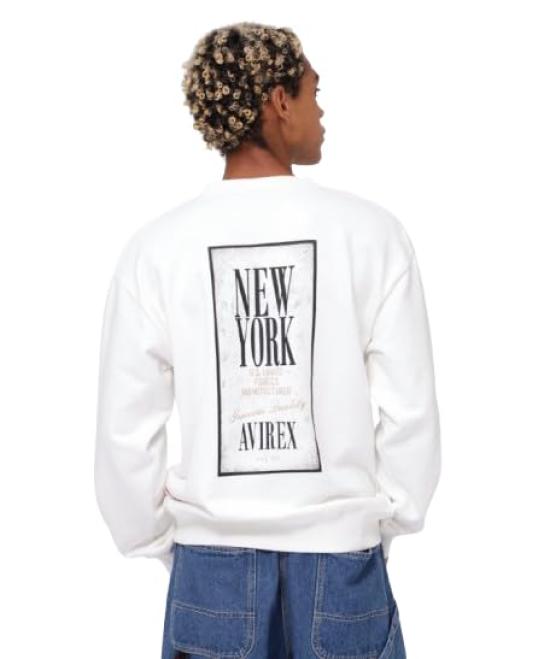 

Avirex Tapestry of New York Crewneck Sweatshirt Depot 2XL Crewneck Size (Web & Exclusive) Men s Sweatshirt, White, 030, 783-4232015