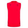 Macron Mens 2025 Wales RU Sleeveless Rugby Shirt