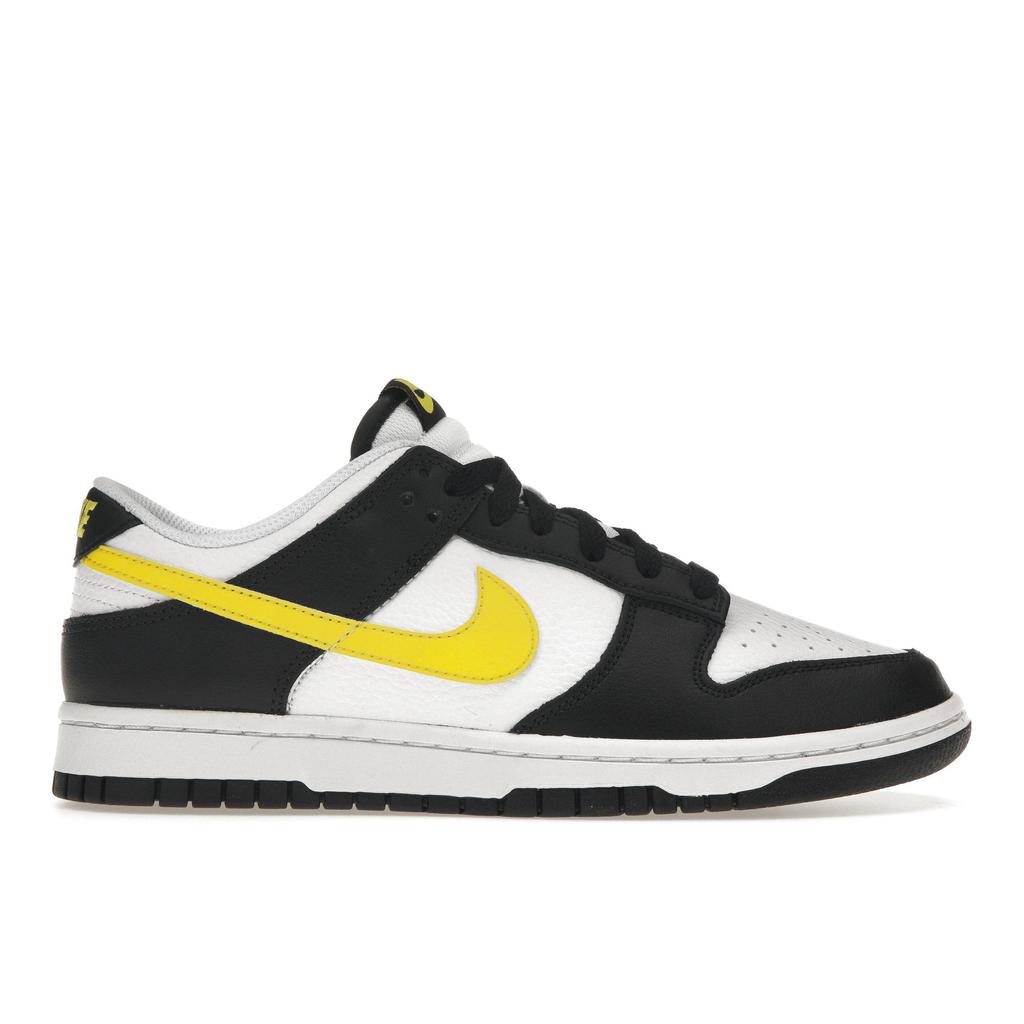Nike Dunk Low Black Opti Yellow Men Sneakers White FQ2431-001