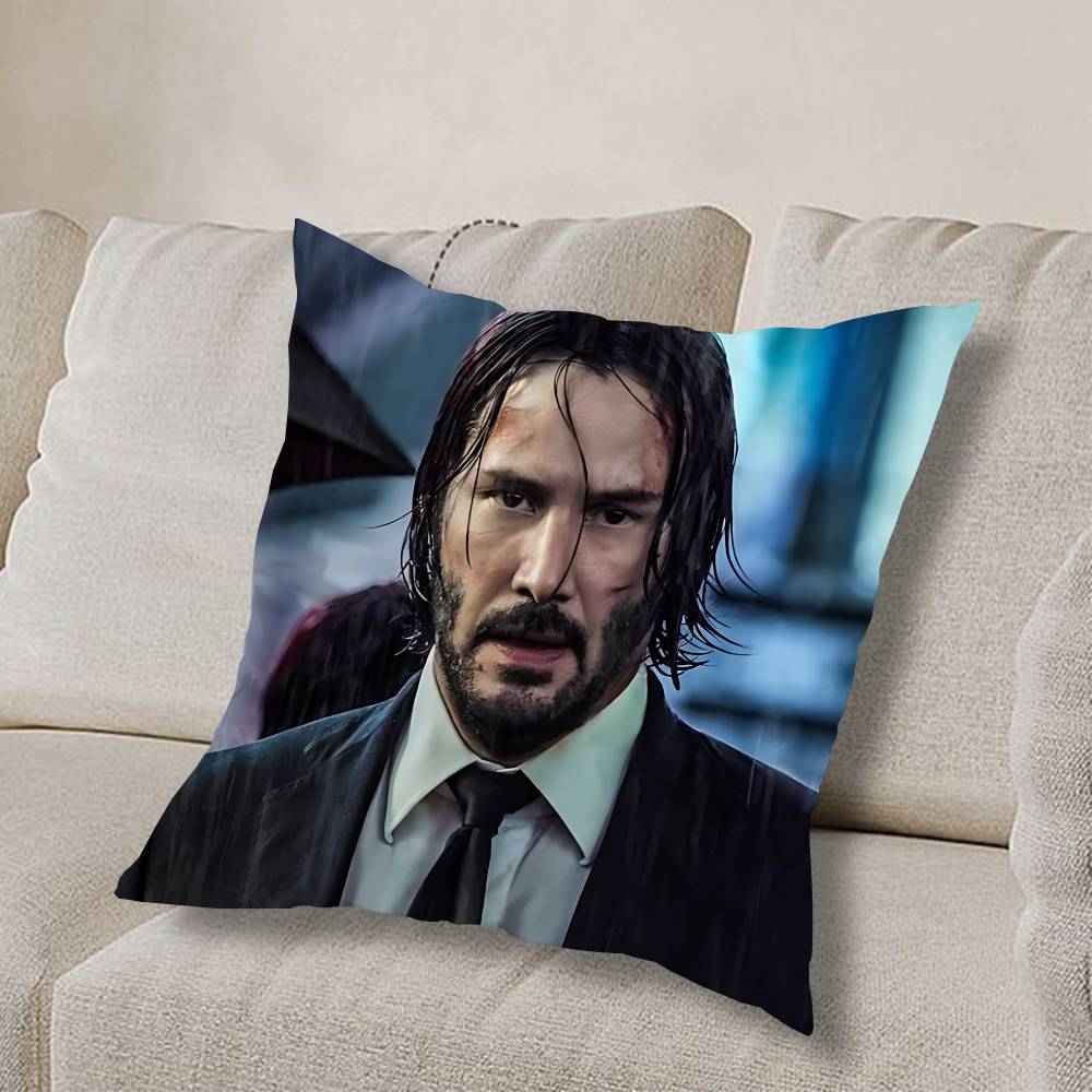 top assassin J-John Wick Pillow Case Sofa Living Room Bedroom Headboard Backrest Cushion Square Cushion Nap Time