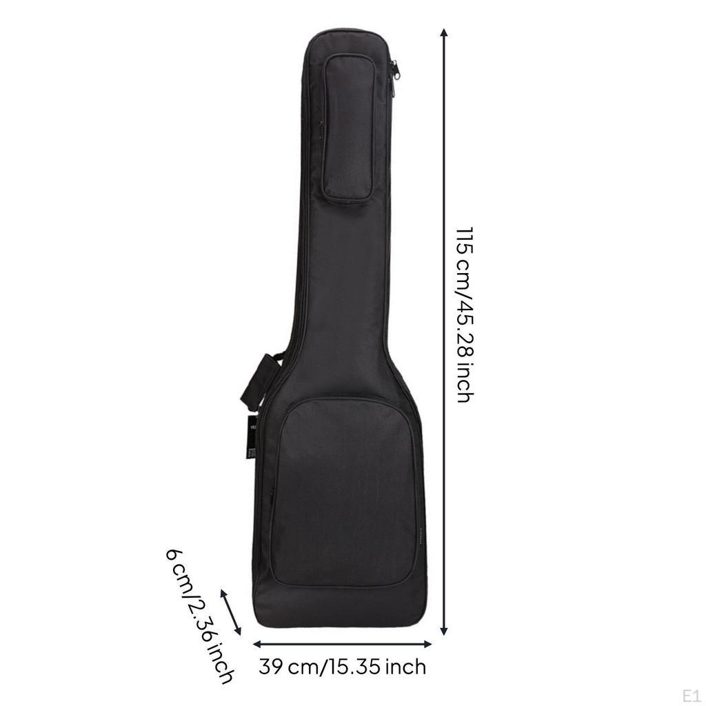 Electric Bass Guitar Bag Lightweight Gig Long-Lasting