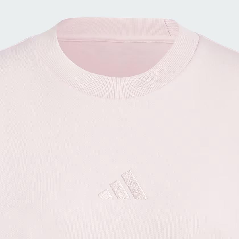 adidas Sweatshirt Confortable Uni Toutes Saisons Coupe Ample Col Rond Côtes Manches Longues Femme sweatshirt Rose Sable IY6753