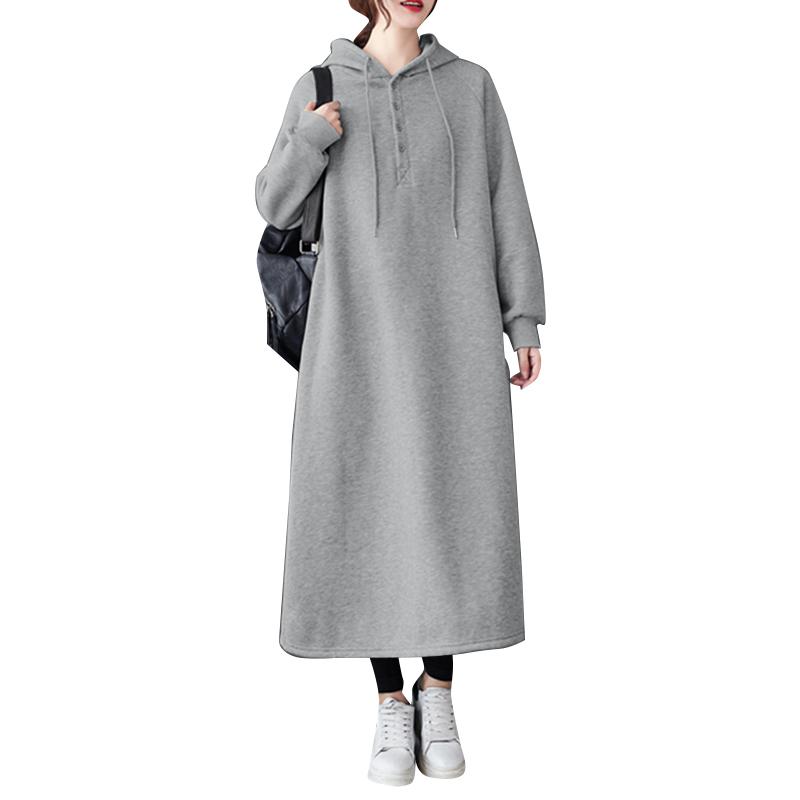 

ZANZEA Жіноча осінь-зима повсякденна толстовка з довгим рукавом і світшот 3XL