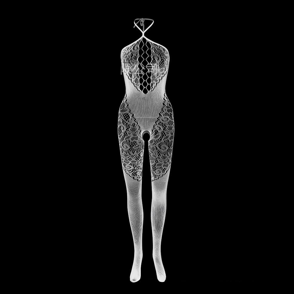 Novinka pro ženy větší velikosti Síťovaná ohlávka s výstřihem na zádech vyhloubená bodystocking Babydoll spodní prádlo Košilky Spodní prádlo Teddies Body overal Noční prádlo větší velikosti