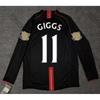 Manchester United 2007-08 Maglia da Calcio Retrò da Trasferta Manica Lunga Corta 7 Ronaldo 10 Rooney Edizione UCL