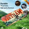 Stück Vintage Vietnamesisches Kennzeichenschild D Flacher Rahmen Dekoration Nur Vietnamkarte Vietnamesischer Text mit Englischer Übersetzung