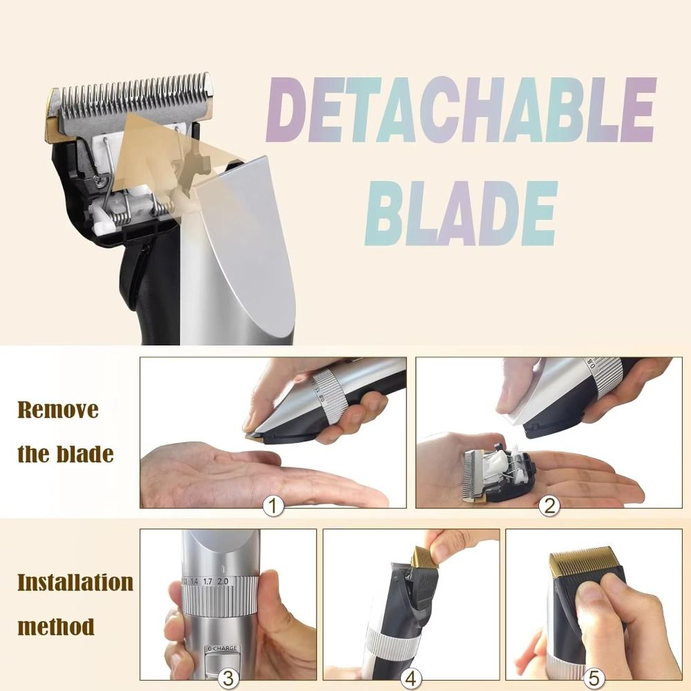 Universal Hair Grooming Trimmer Ceramic Titanium Pet Electric Hair Clipper  Shaver Accessories