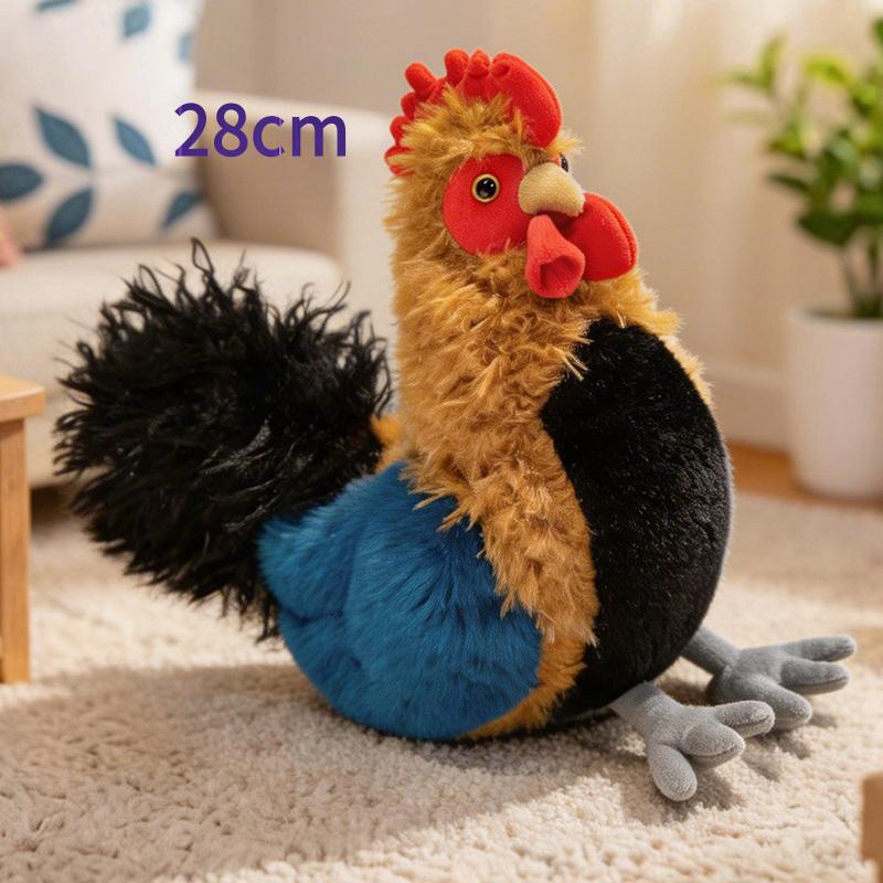 Peluche Gallo Cartone Animato Grande Giocattoli Peluche Animali Cartoni Animati Tacchino Peluche Bambole Pollo Morbido per Bambine Bambini Regalo Decorazione Casa