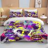 10 Sizes Fine Graffiti Pattern Bedding 3 Piece Set King Size Double Bed Bedding Set Microfiber or Polyester Duvet Cover Set