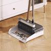 Foldable Rotating Broom & Dustpan Set with Non-Stick Hair and Soft Bristles for Living Room
