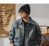 Men's Autumn 2024 Vintage Denim Workwear Jacket - Classic, Cool, Tough Style