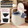 Portable Anti-Slip Toilet Seat Mobile Bedside Seat Toilet Bowl Elderly Pregnant Women Indoor Commode Patient Senior