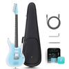Inspire Electric Guitar Smart Electric Carbon Fiber Guitar with 15W Wireless 20 Charging Adjustment and Gig Bag 39" Speaker, Tones, On-Board