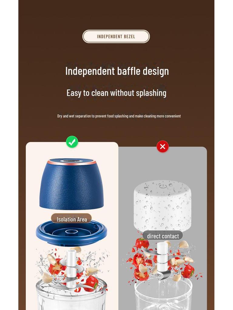 Elektrischer Knoblauchschneider & Presse