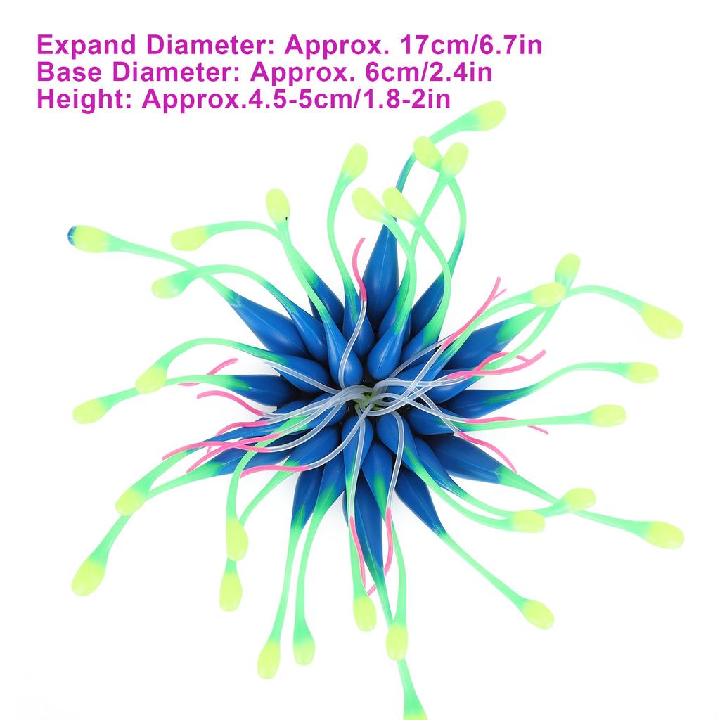 Artificial Coral Silicone Simulation Water Plant Aquarium Fish   Decoration Ornament