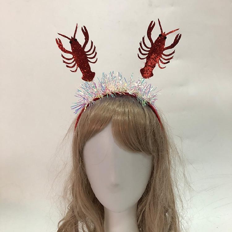 Hair Accessories Women Washing Face Hairband Crab Lobsters Shaped Hair Decors