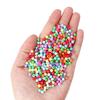 42-Color Acrylic Solid Color Round Beads Rice Beads Handmade Diy Beaded Loose Beads Bracelet Necklace Jewelry Material 3/4Mm