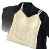 French pure lace with its own chest pad, sling, thin vest type, V-neck fixed cup can be worn outside