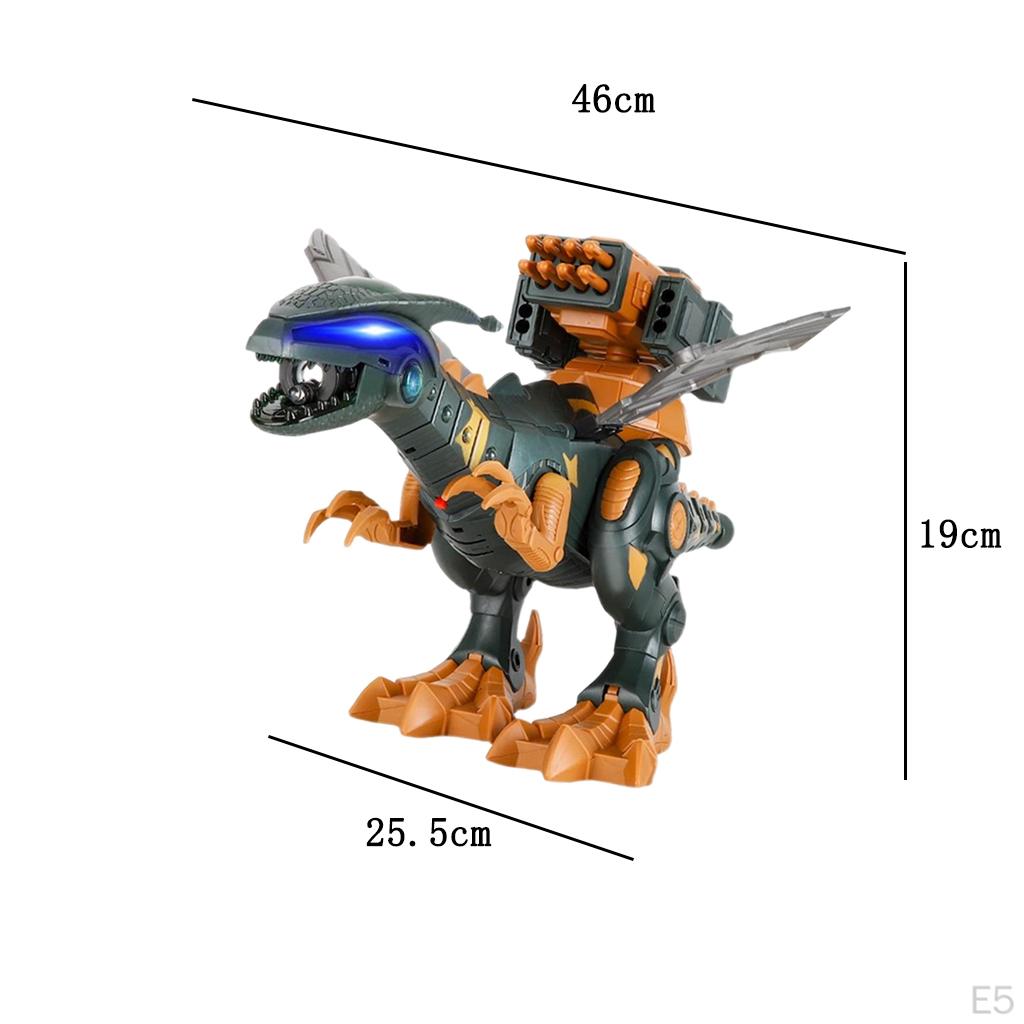 Electric Dinosaur Toys Simulated Flame Spray Christmas Gifts Mist Effect for Adults