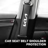 Car Seat Belt Shoulder Cover Leather Shoulder Protector Pad For KIA Sportage Rio Ceed Niro Soul Stonic Picanto Proceed