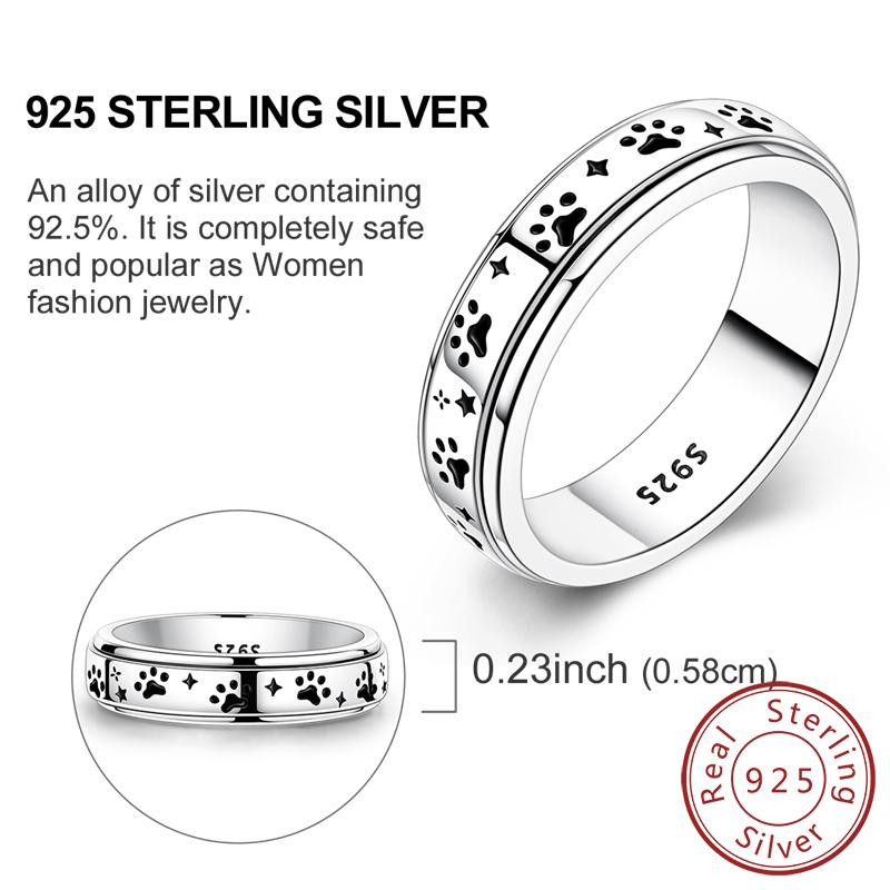 Rings 925 Silver Dragon Star Moon Blue Eyes Firefly Rings For Women Man Wedding Engagement Part Fashion Jewelry Gift