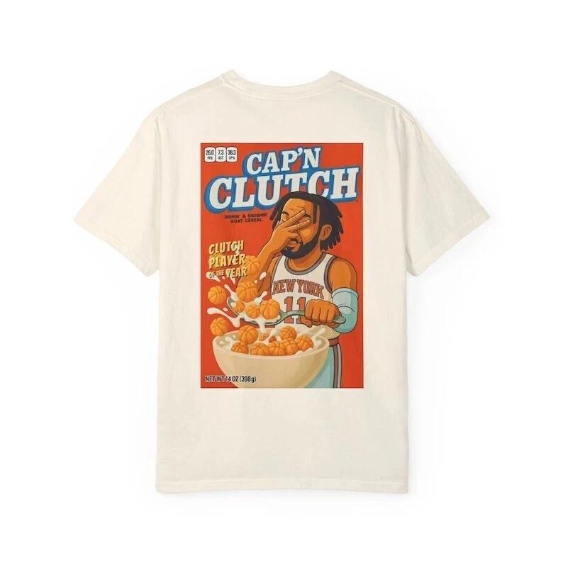 Captain Cap’n Clutch Jalen Brunson Knicks T Shirt XXXL