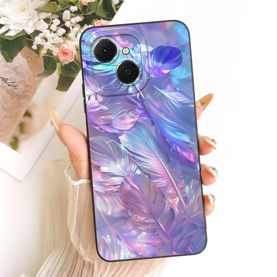 For Tecno Spark 40C Case KM4k Fashion Painted Liquid Silicone Soft TPU Shockproof Cover For Tecno Spark40C Pop 10 Pro Phone Case