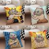 I-Inosuke Hashibira Pillow Case Cushion Cover Soft Cute Throw Pillow Case For Car Sofa Pillowcase Polyester With Zipper