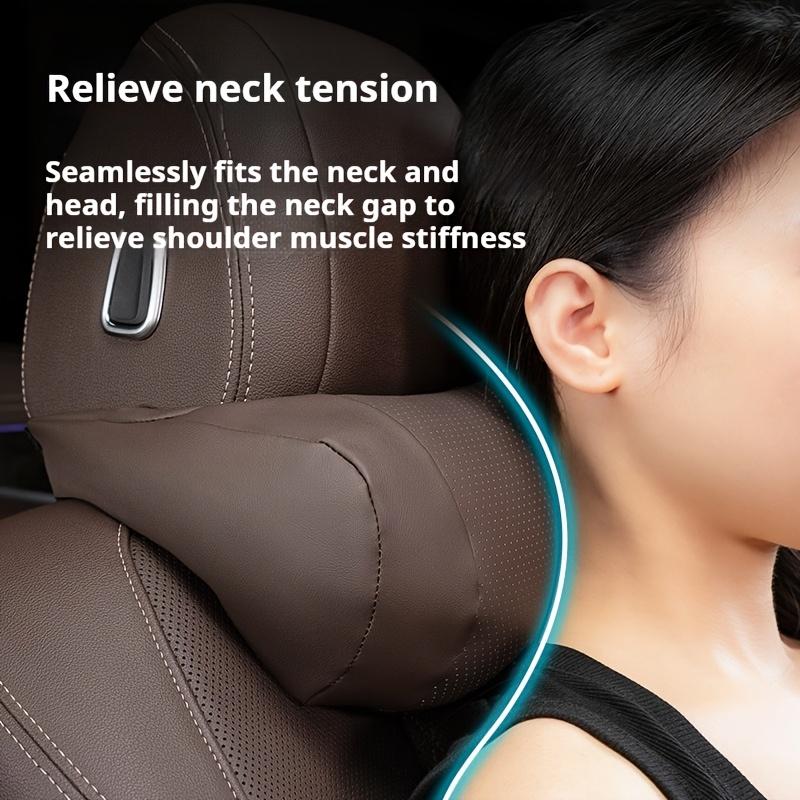 1 szt. Luksusowa poduszka pod zagłówek samochodowy - Ultra miękka, oddychająca konstrukcja z redukcją nacisku, podparciem szyi i wyprofilowana ergonomicznie, pasuje do większości pojazdów