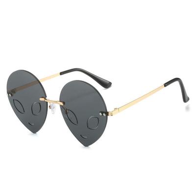 Halloween Sun Glasses Funny Alien Glasses Street Style Frameless Shades Novelty Party and Masquerade Cosplay Eyewear